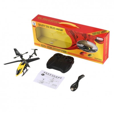 3.5 CH RC Helicopter Toy Remote Control Drone Radio Gyro Aircraft Kids Toys Yellow   
